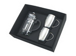 Plunger and 2 x Mug Set , Coffee and Tea Gear, Beverage Gear