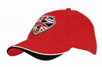Brushed Cotton Cap with Indent Peak , Race Pattern Caps, Car Promotion Gear