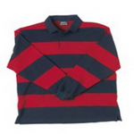 Striped Panel Rugby Top , Rugby Tops, Clothing