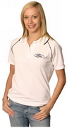 Short Sleeve Contrast Polo , Ladies Polo Shirts, Clothing