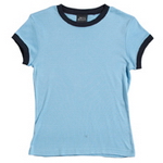 Ladies Ringer T-Shirt, Clothing