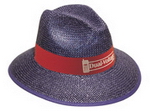 Staw Hat with Lined Brim, Headwear