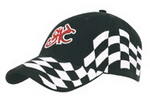 Cotton with Checks Cap , Race Pattern Caps, Car Promotion Gear