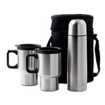 2x Mugs and Vacuum Flask, Vacuum Flasks, Car Promotion Gear