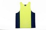 Contrast Hi-Vis Singlet , Clothing