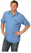 Men's Waffle Contrast Polo , Mens Polo Shirts, Clothing