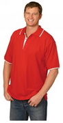 Mens' Contrast Pique Polo , Mens Polo Shirts, Clothing