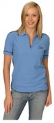 Ladies Waffle Contrast Polo , Ladies Polo Shirts, Polo Shirts