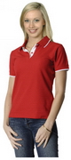 Contrast Pique Zhongyi Polo, Polo Shirts