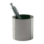 Silver Desk Pen Holder, Desk Gear